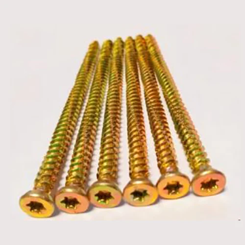 TORX POZI 6 NIBS Vis en béton de filetage en zinc jaune zinc