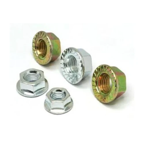 Écrou de bride hexadécimal jaune blanc plaqué zinc